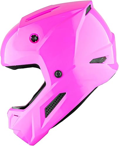 Miniatura 6 de 1Storm - Casco de motocross para jóvenes, ATV, BMX, MX, motocicleta todoterreno, kart, rosa brillante