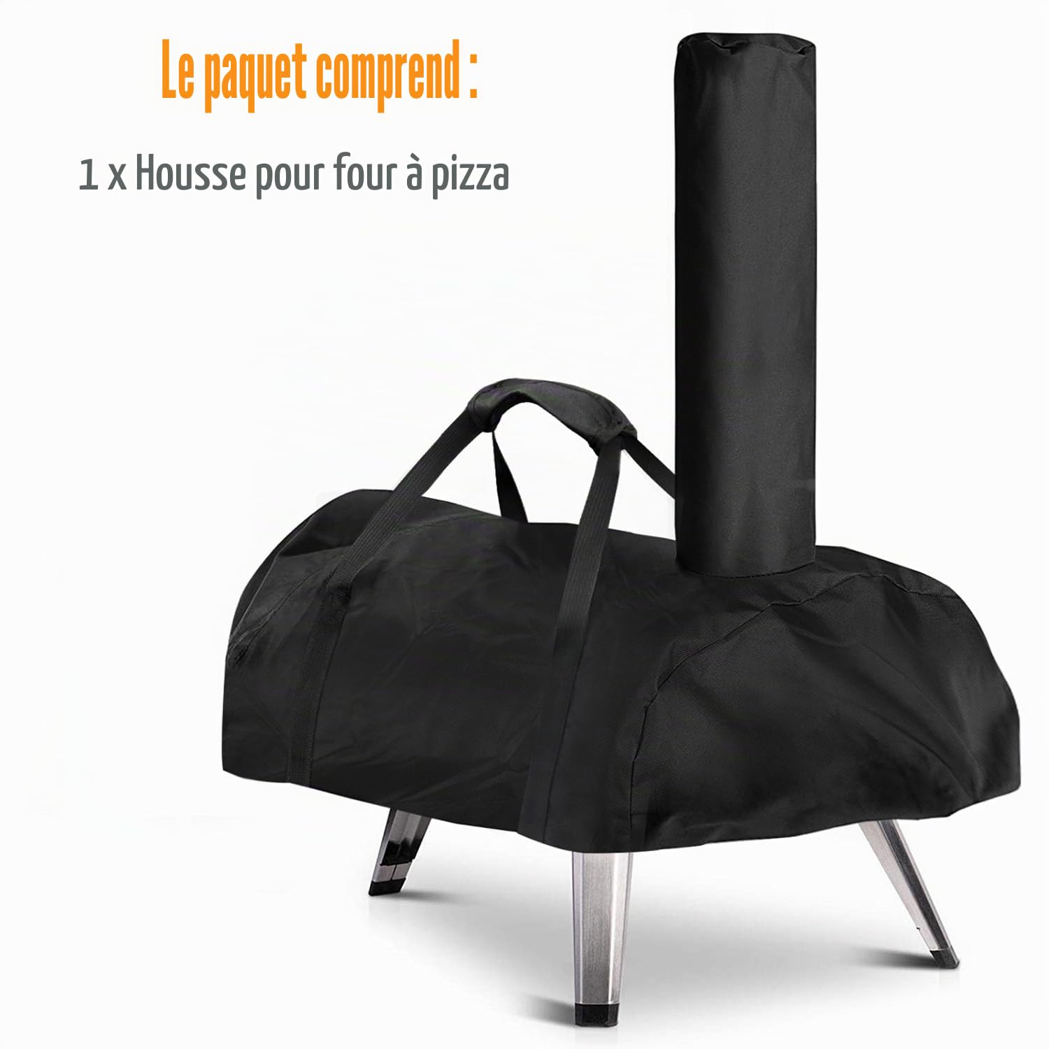 Housse de four à pizza Ooni Karu 12 étanche résistant intempéries Oxford noir 81 x 42 x 21 cm