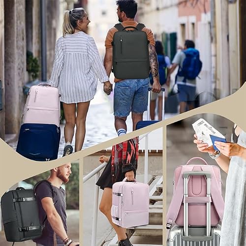 Miniatura 7 de Xkdoai Mochila Viaje Cabina Avion 40x20x25 Mochila Viaje Para Ryanair Equipaje De Mano Con Bolsa Antirrobo Bolsillo De Botellas Para Viaje Corto