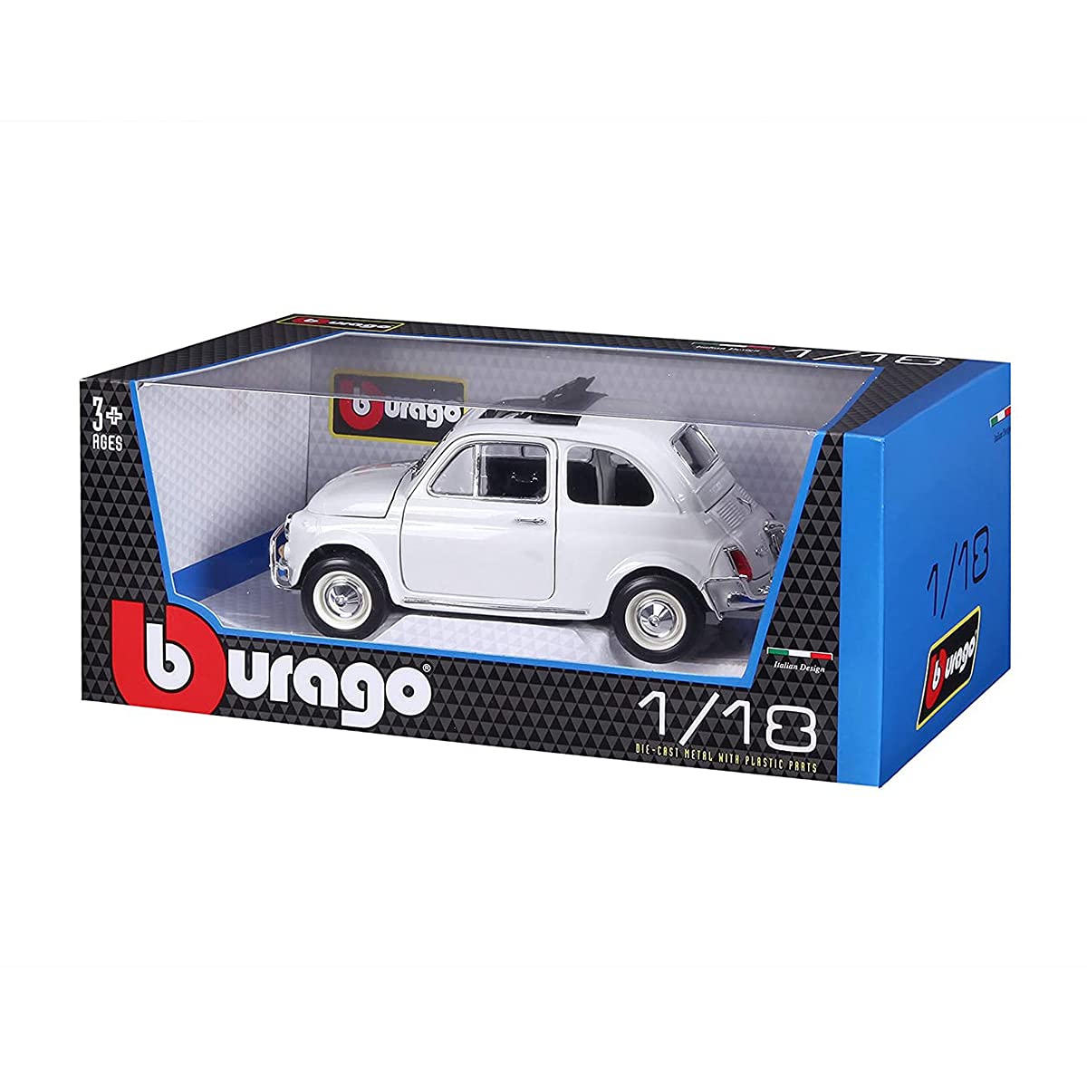 Bburago 18-12035 - Fiat 500 L 1968 1:18 [Colori Assortiti]