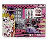 Pinkleaf 3D Nail Art Kit for Kids with Glitter, Gems & Stickers, Manicure & Pedicure Gift Set for Girls & Teens