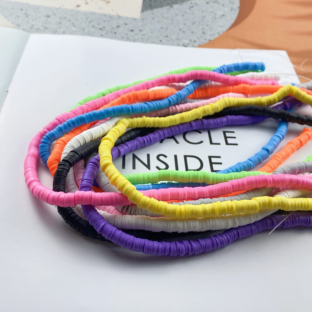 4800 Pièces De Perles En Argile Pour Kits De Fabrication De Bijoux