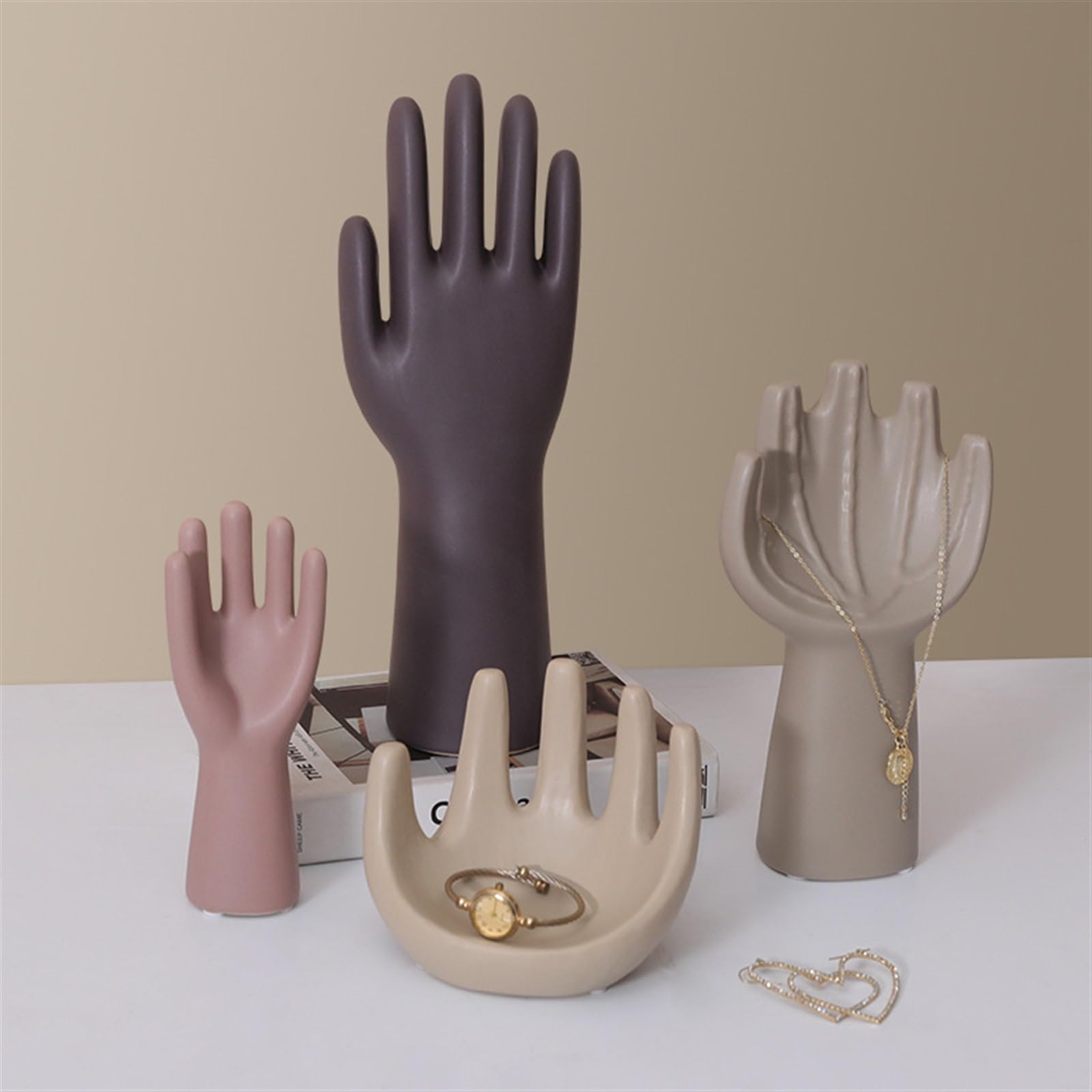 Palmenform Schmuckschale Dekorativ Schlüsselschale Geben Sie Freunden, Müttern Und Freundinnen Weihnachtsgeschenke Zur Aufbewahrung Von Ringen Schmuckablage (Color : Deep purple xl)