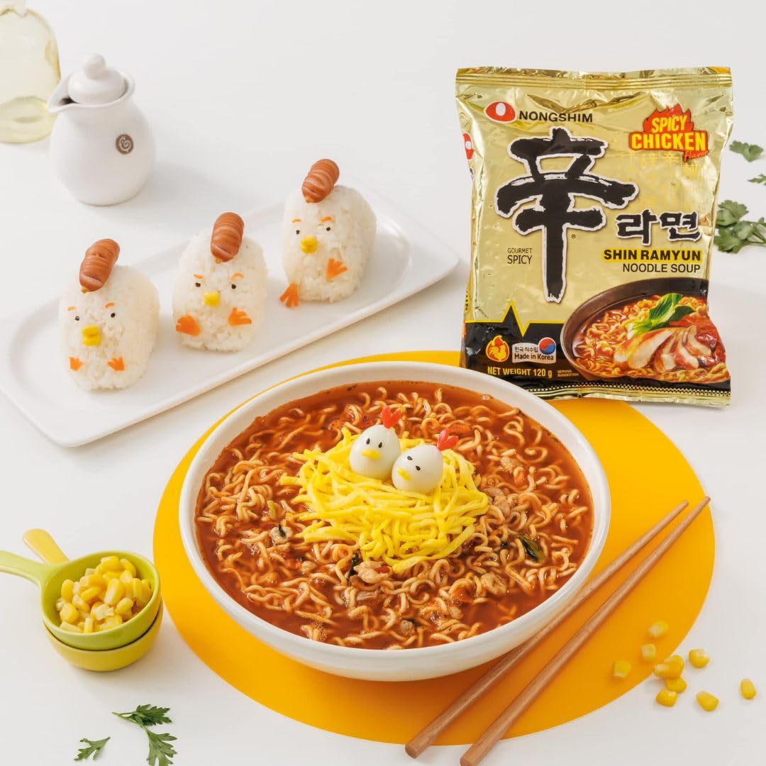 Caja Shin Ramyun Pollo | Ramen Coreano Instantáneo | Pack 20 | 120g