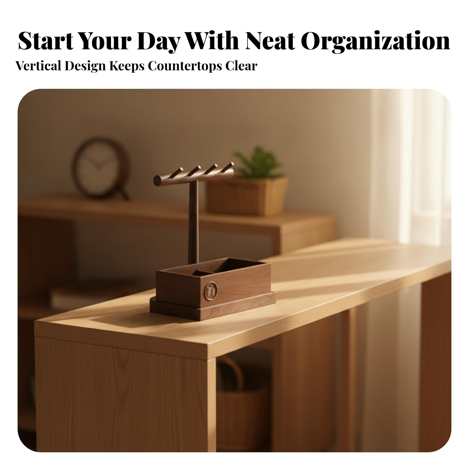 Organizador Escritorio con Cajones | Compacto, Morno, Caja Almacenamiento con Cajones, para Recibidor