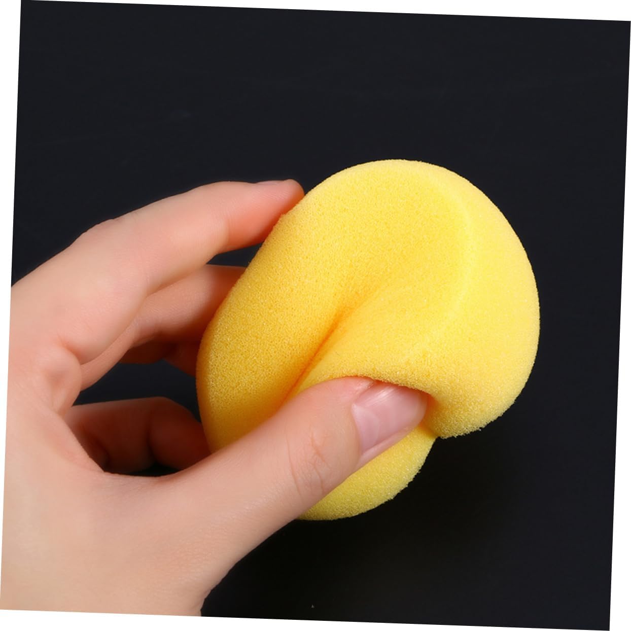 SEWACC 8pcs Multipurpose Painting Sponges for Boys and Girls Yellow Watercolor Tools Lightweight and Easy to Clean for Oil and Craft Projects