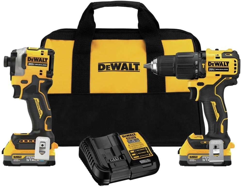 DEWALT 20V MAX* Brushless 2- Kit W/POWERSTACK (DCK254E2)