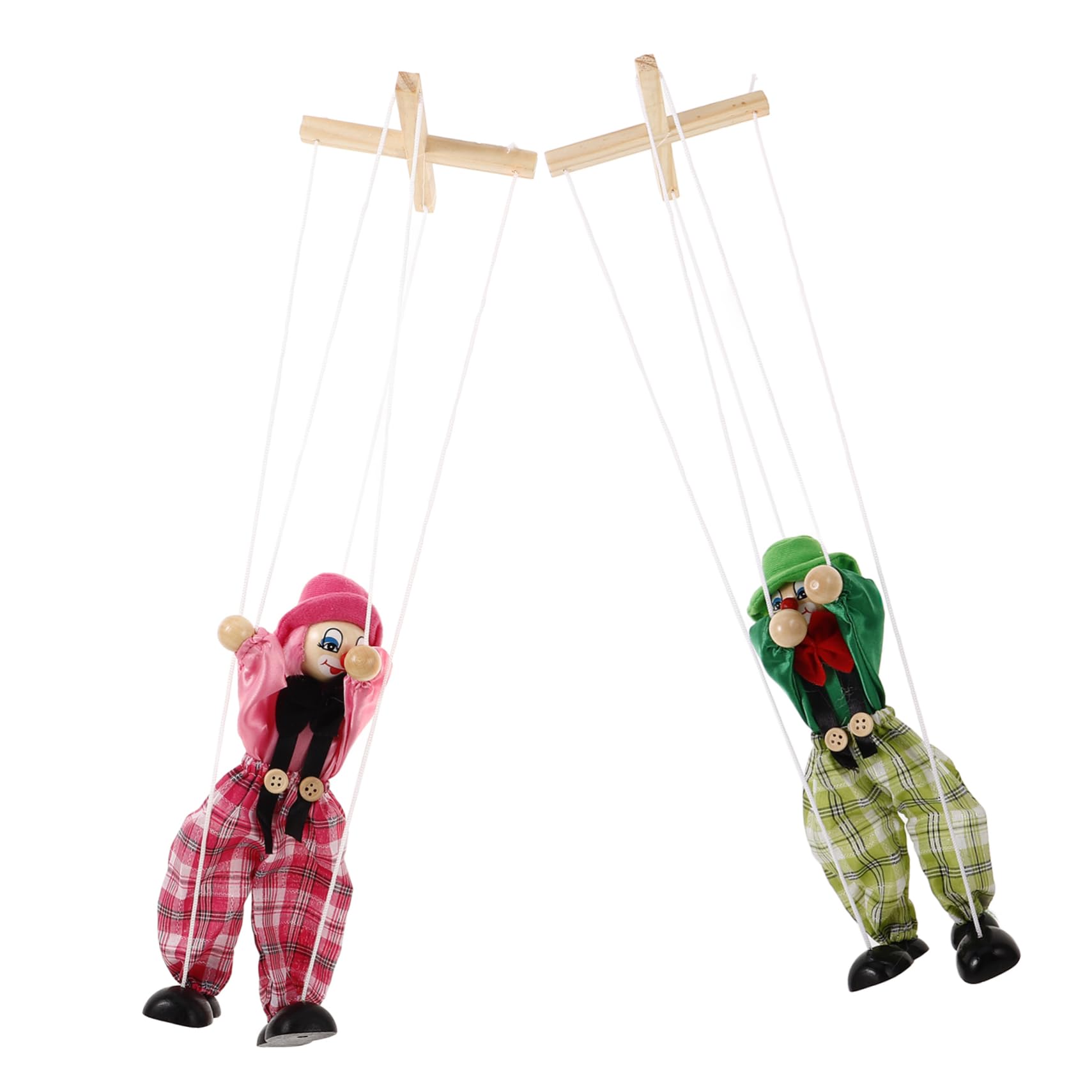 Hemobllo 2pcs Marionnettes à Ficelles Pirates en Bois et Tissu Jouets Interactifs pour Garçon et Filles et Parents Jouet Réutilisable pour Spectacle de Marionnettes et Jeux Plusieurs Styles