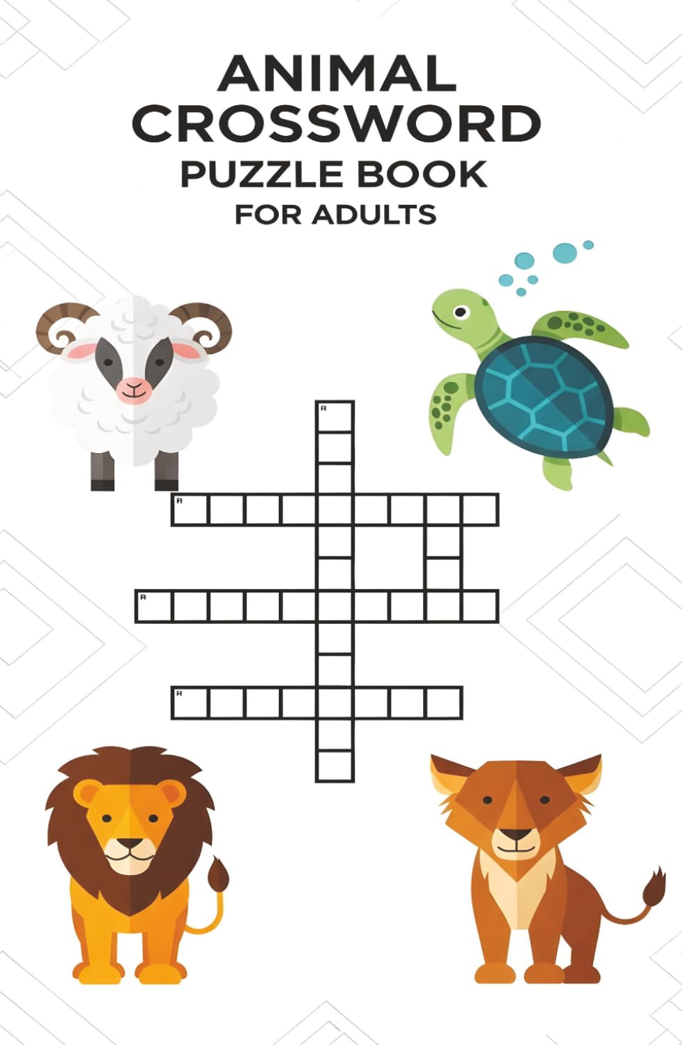 Animal Crossword Puzzle Book for Adults: 60 Fun Puzzles Featuring Farm Animals, Ocean Creatures & African Wildlife | Relaxing Word Challenges for Nature and Animal Lovers