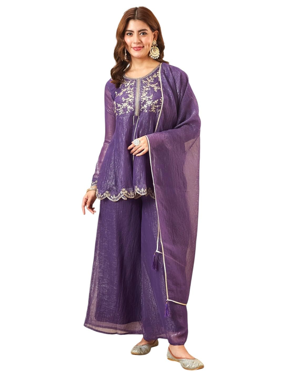 MOKOSH Embroidered Sharara with Dupatta for Wedding