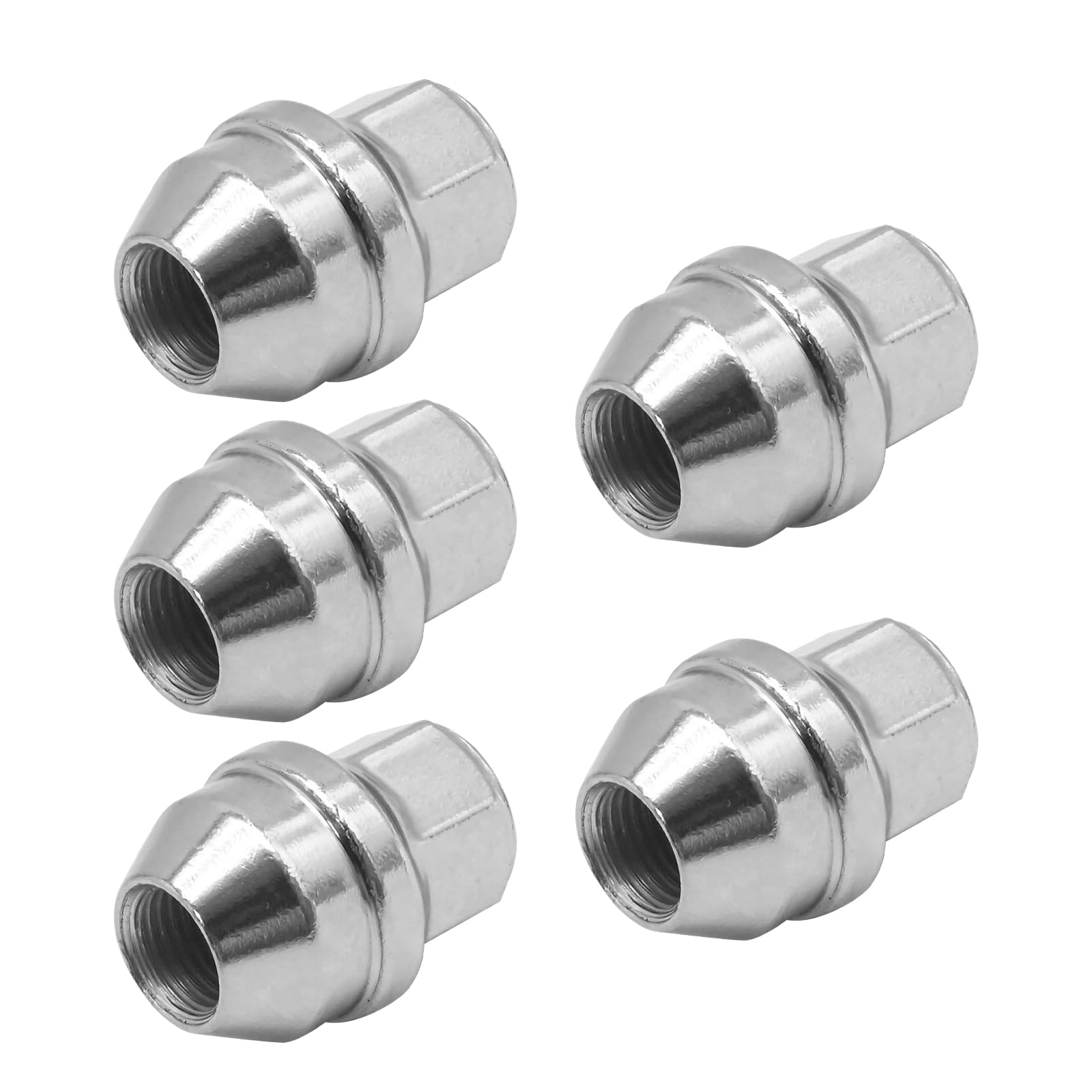 Set di 5 dadi per ruote M14 x 1,5 mm ACPA1012KXA con tappo in acciaio inox di ricambio per Ford Transit Mk8 Transit Tourneo Custom Replace 5196786