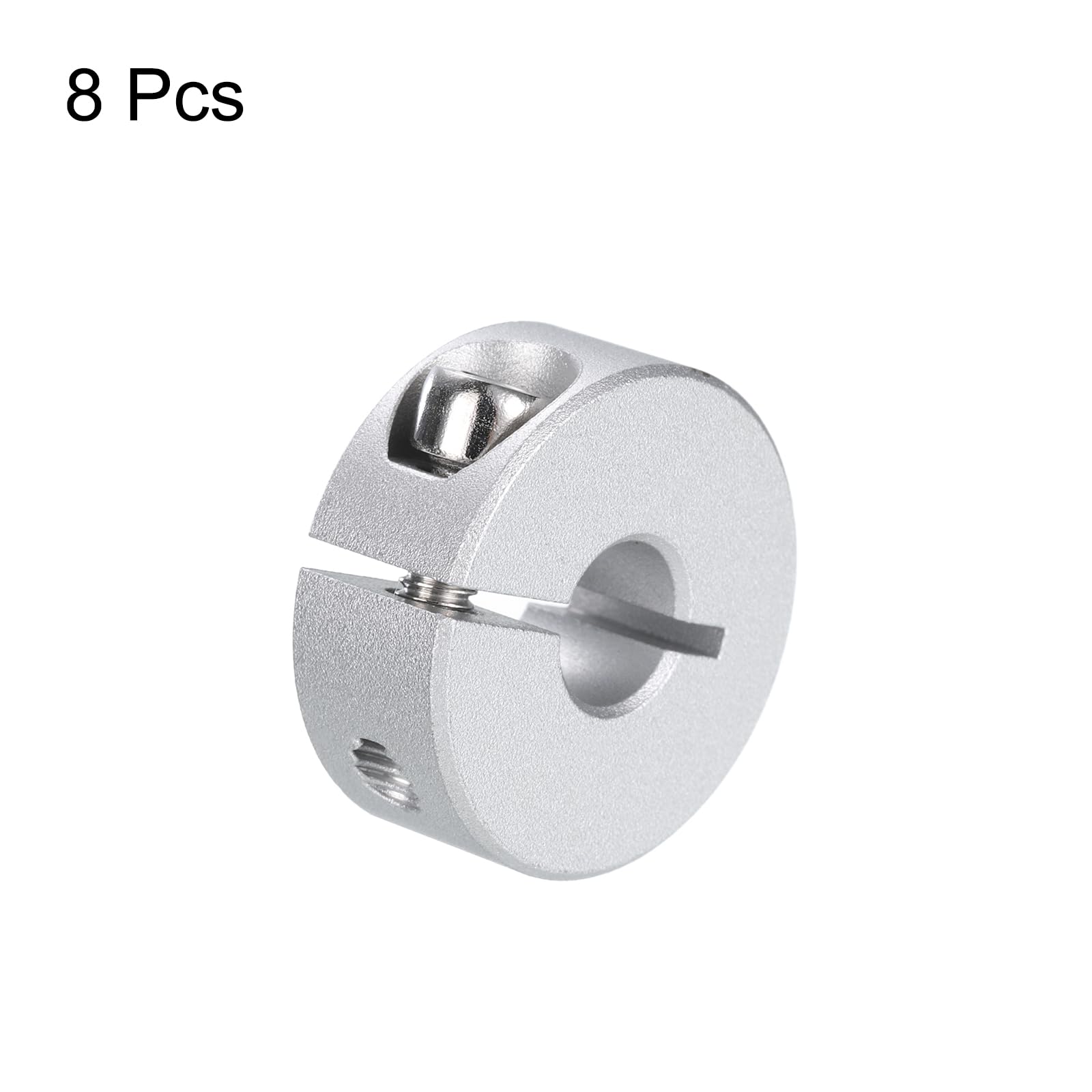 Collari Di Bloccaggio Per Albero - 8 Pezzi Foro 6mm, Lega Alluminio - Per Meccanica E Robotica