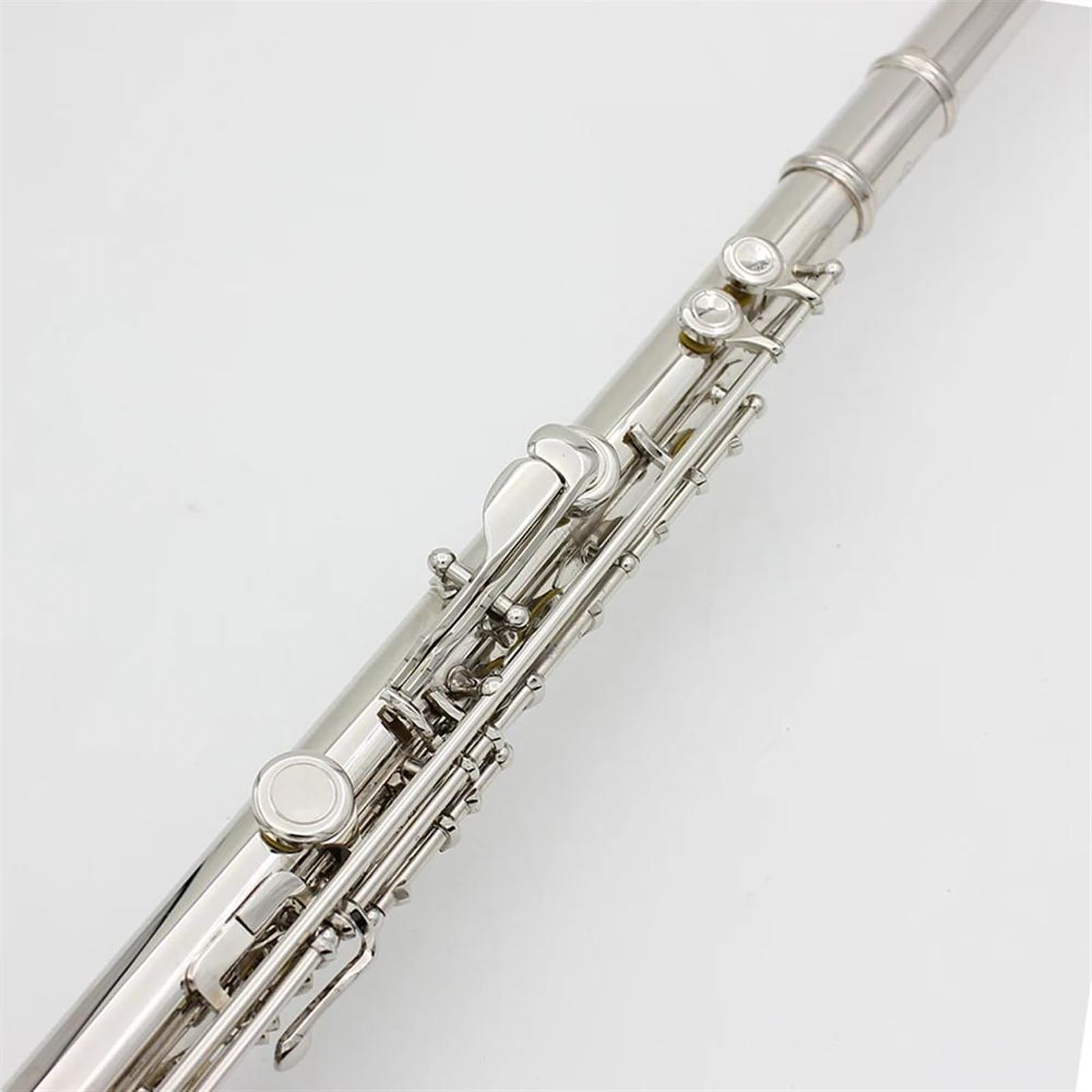 Flauta C De 16 Agujeros, Flauta De Concierto Chapada En Plata De Cuproníquel Abierta Cerrada Con Llave E Y Accesorios De Caja Flauta Travesera Kit