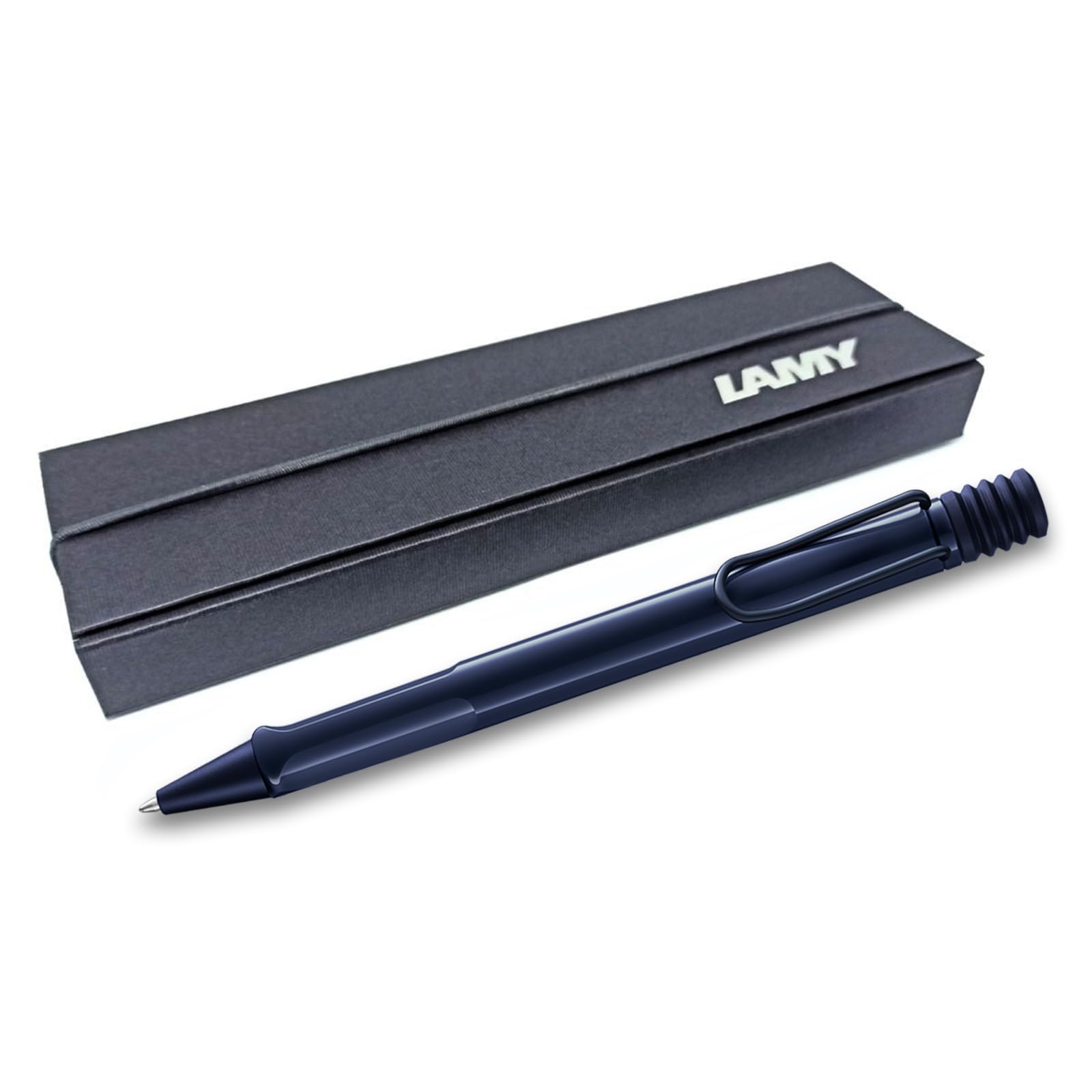 Lamy Safari Ballpoint Pen with ergonomic grip & line width M - for pleasant long writing - made of robust ASA plastic – including large capacity refill M 16 (Gift Box, Dark Dusk (2025 Special))