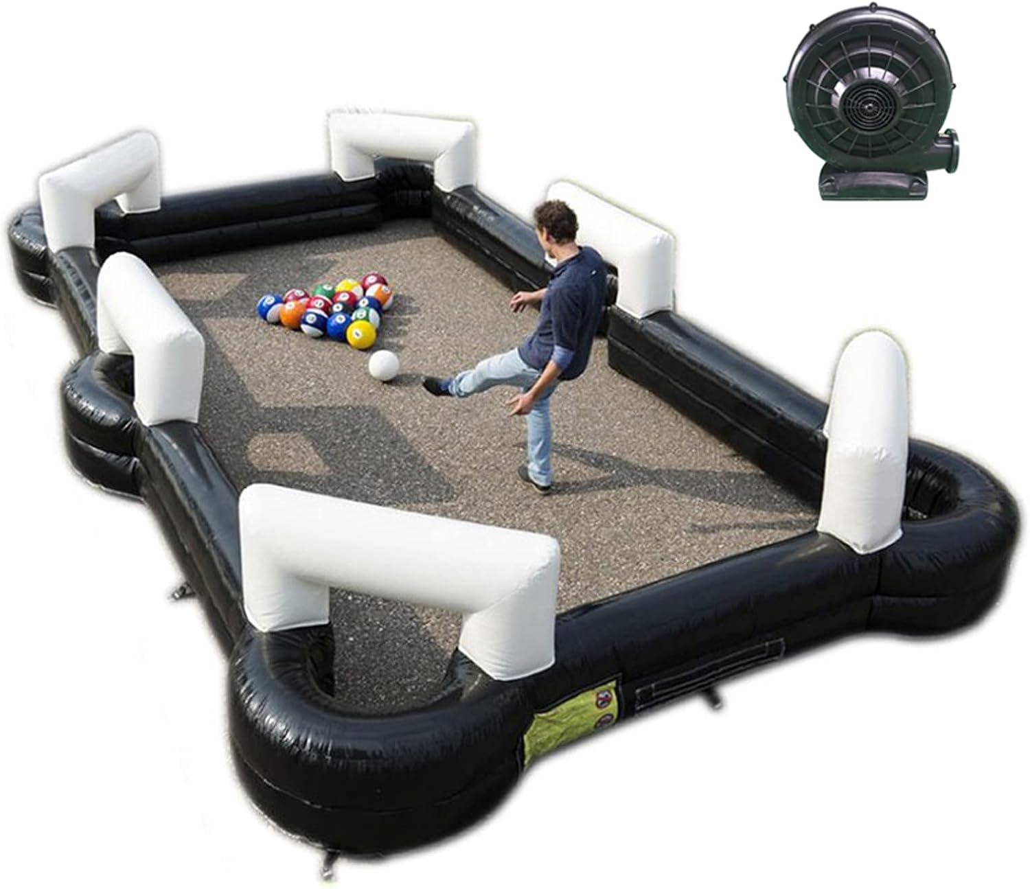 TECHTONGDA Inflatable Soccer Pool Backyard Game 16.4×9.8ft
