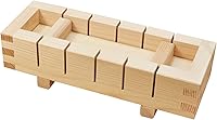 Vista 5 de Molde de prensa de sushi de madera EDOYA Hinoki Oshizushi hecho en Japón (8.3 × 3 pulgadas)