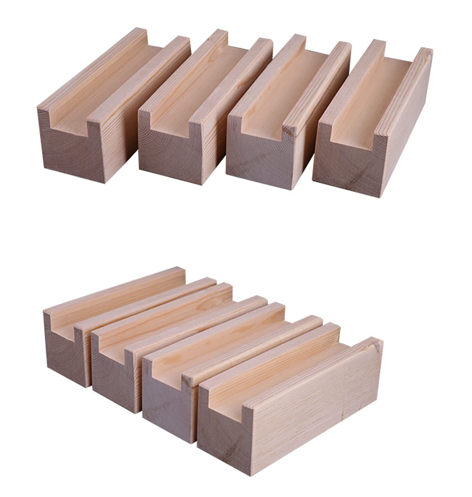 Bedverhogers 10,5 cm, 4 stuks houten bedverhogers, 10 cm stabiele