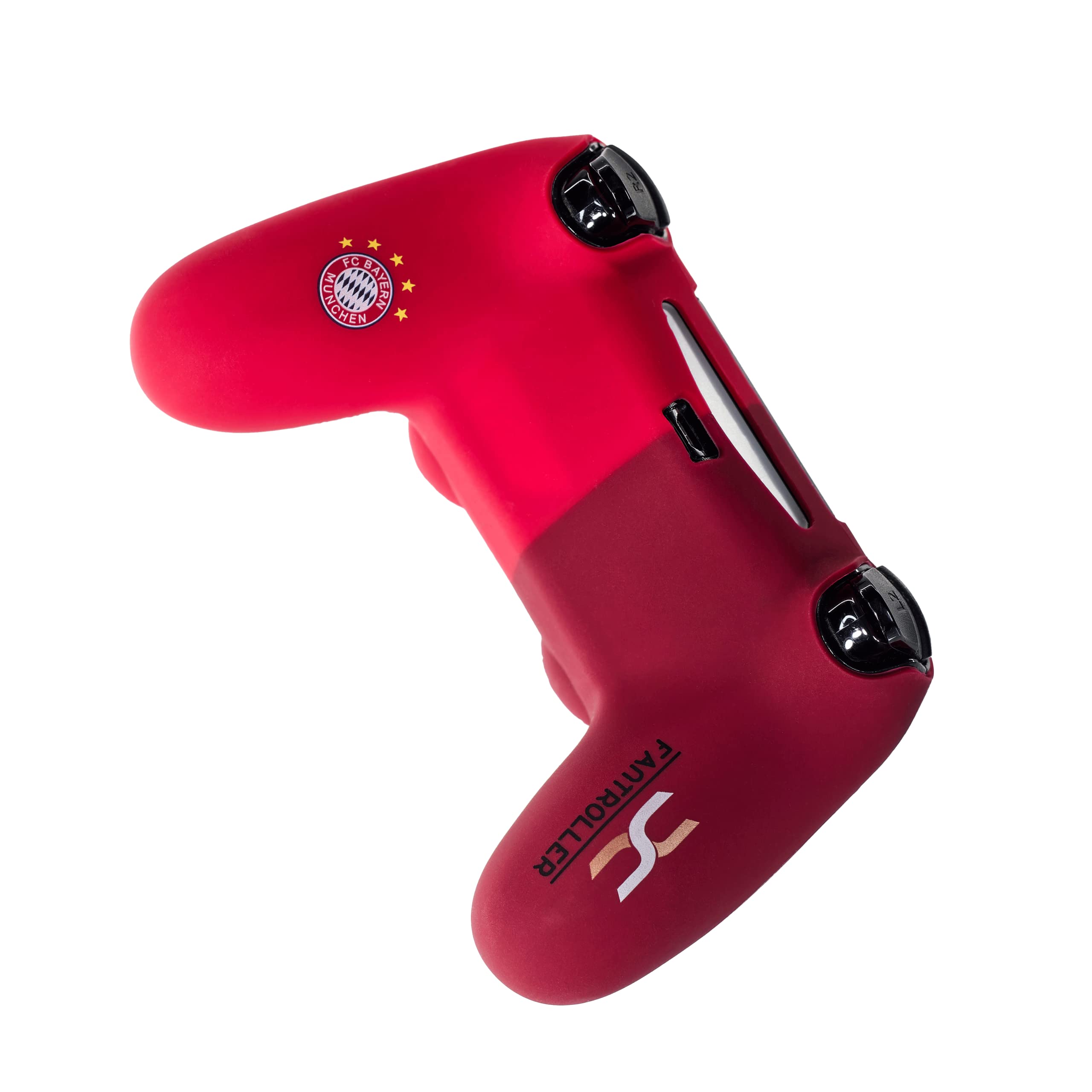 Offiziell lizensierte Schutzhülle kompatibel für PS4 Controller Zubehör FC Bayern München Anti-Rutsch Schutzhülle Skin Case für FIFA und Bundesliga Fans