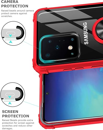 Miniatura 6 de Great ATRULY - Carcasa con función atril para Samsung Galaxy S20 Ultra de 69 pulgadas protección contra caídas Galaxy S20 funda ultratransparente