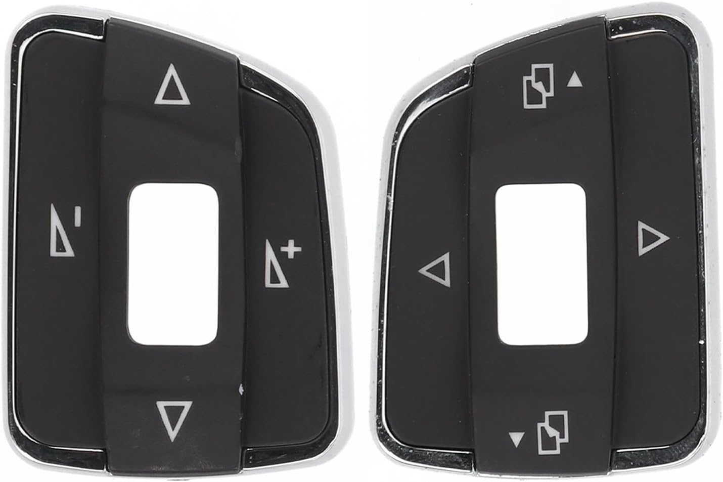 1Pair Multifunctional Steering Wheel Switch Button Cover Cap Trim For Passat B7 for Sharan 2011-2015 Steering Wheel Volume Switch Button Cover
