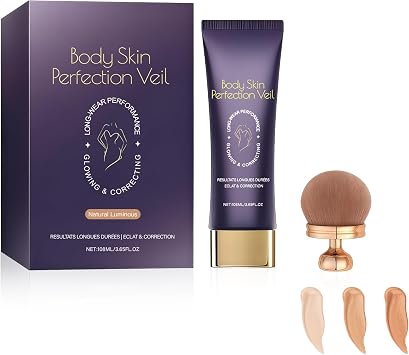 Body Coverage Perfector Set, Multi-Effect Body Concealer for Tattoo & Scar Cover Up, 24H Long-Lasting Waterproof & Transfer-Resistant Full Coverage Foundation for All Skin 3.65Oz