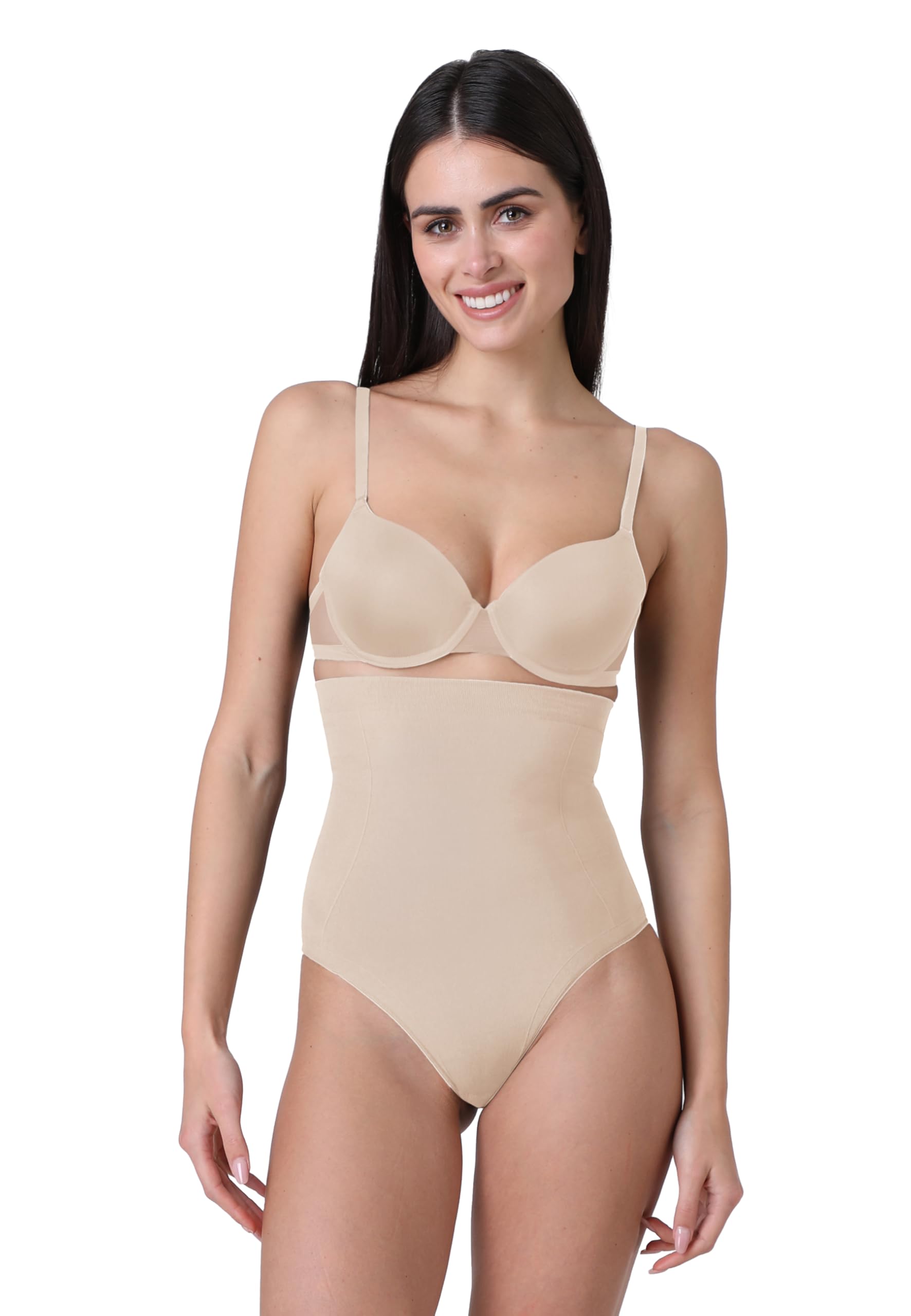 Lovable Guaina Modellante Vita Alta Seamless Perizoma | Microfibra Tecnica Senza Cuciture | Effetto Contenitivo Invisibile | Silhouette Shaping Donna