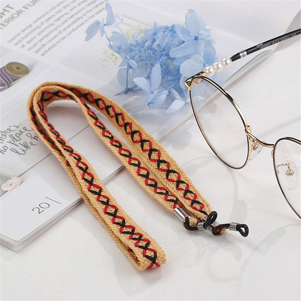 Szalik na okulary przeciwsłoneczne, Okulary przeciwsłoneczne w stylu retro, damskie, łańcuszek, zawieszka na szyję, okulary do użytku na zewnątrz w podróży
