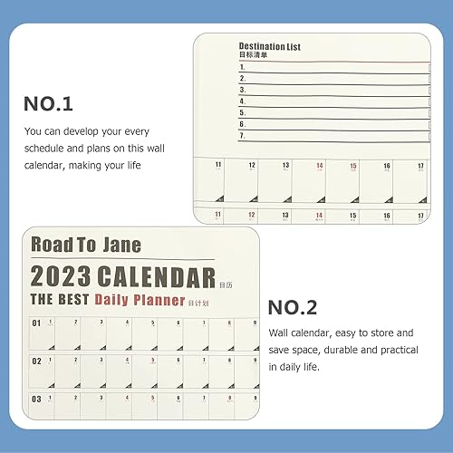 Miniatura 3 de Toddmomy Calendario de pared anual 2023 calendario de pared 2023 calendario de papel anual calendario de pared académico calendario diario