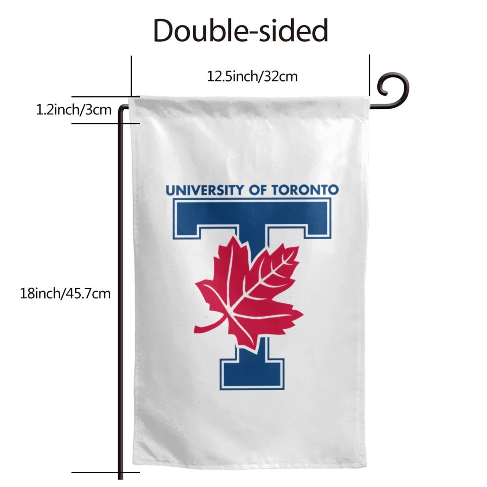 Bandera De Jardín Universidad De Illinois Chicago (UIC) - 33x48 Cm, Tejido Sedoso, Decoración Exterior