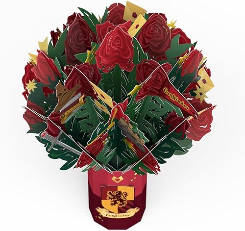Miniatura 6 de Lovepop Ramo de flores de papel de Harry Potter para ella y él  Ramo de Gryffindor para niños, niñas, hombres y mujeres  Ramo de 10.25 pulgadas
