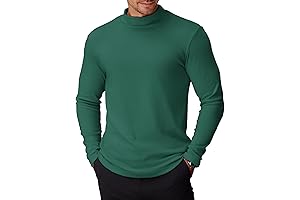 Men's Mock Turtleneck Long Sleeve Shirts: Ultimate Warmth and Comfort