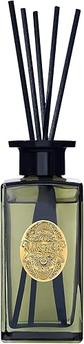 Miniatura 32 de M&SENSE Juego de Difusor de Caña Grande de 10.14 oz | Difusor de Aceite de Aroma de Lima y Albahaca con Varillas | Aceite Esencial No Tóxico de la