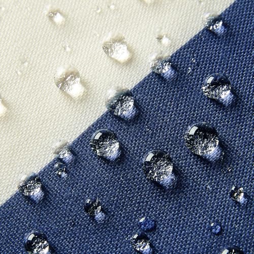 Image of Allorry Outdoor Pillow Covers 12x20 Set of 2 Royal Blue Striped Decoration Throw Pillow Covers for Spring Summer Outdoor Waterproof Garden Patio Furniture Sofa Bed Home Decor JB007-N12