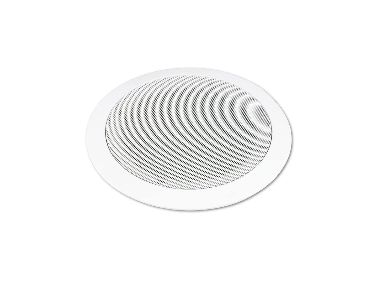 OMNITRONIC CS-5 Deckenlautsprecher weiß | 5"-Breitband-Einbaulautsprecher, 100 V, 5 W RMS, Ø 165 mm