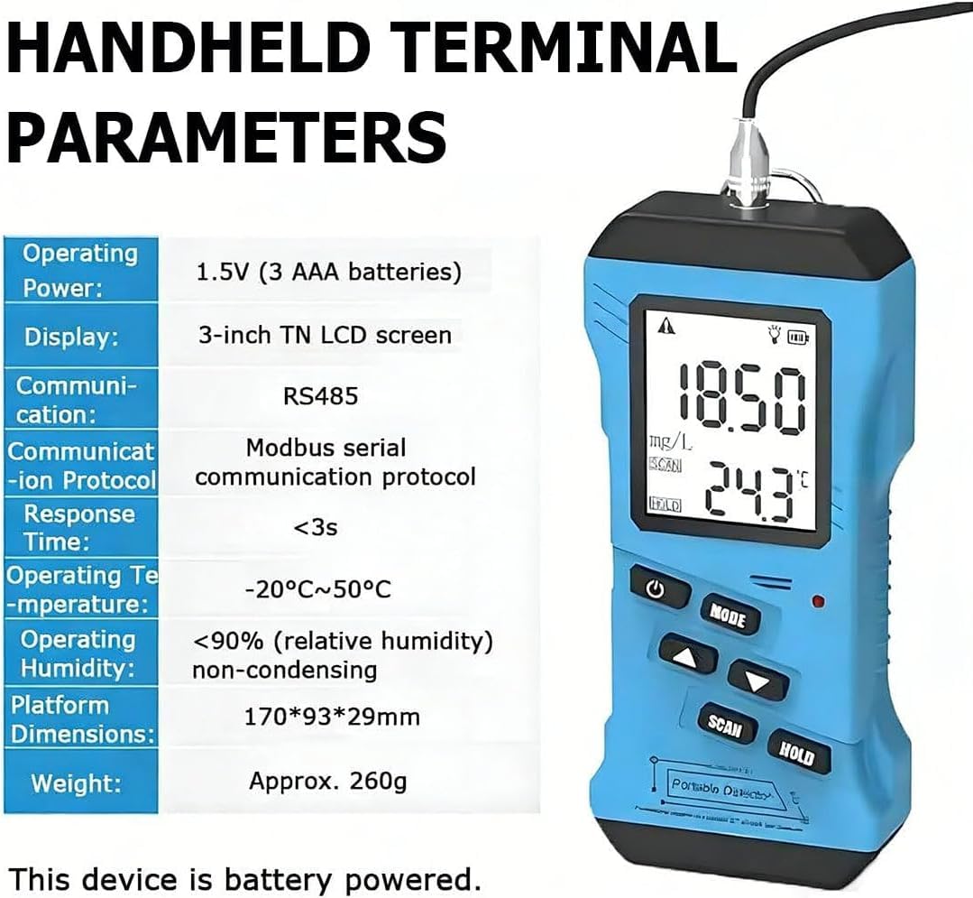 Analizzatore Terreno Digitale 7in1 Professionale, Tester NPK PH umidità Conducibilità con Display LCD Retroilluminato e Data Hold per Giardino, Prato, Fattoria e Piante - Uso Agricolo