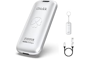 idiskk 2TB Portable External SSD Drive