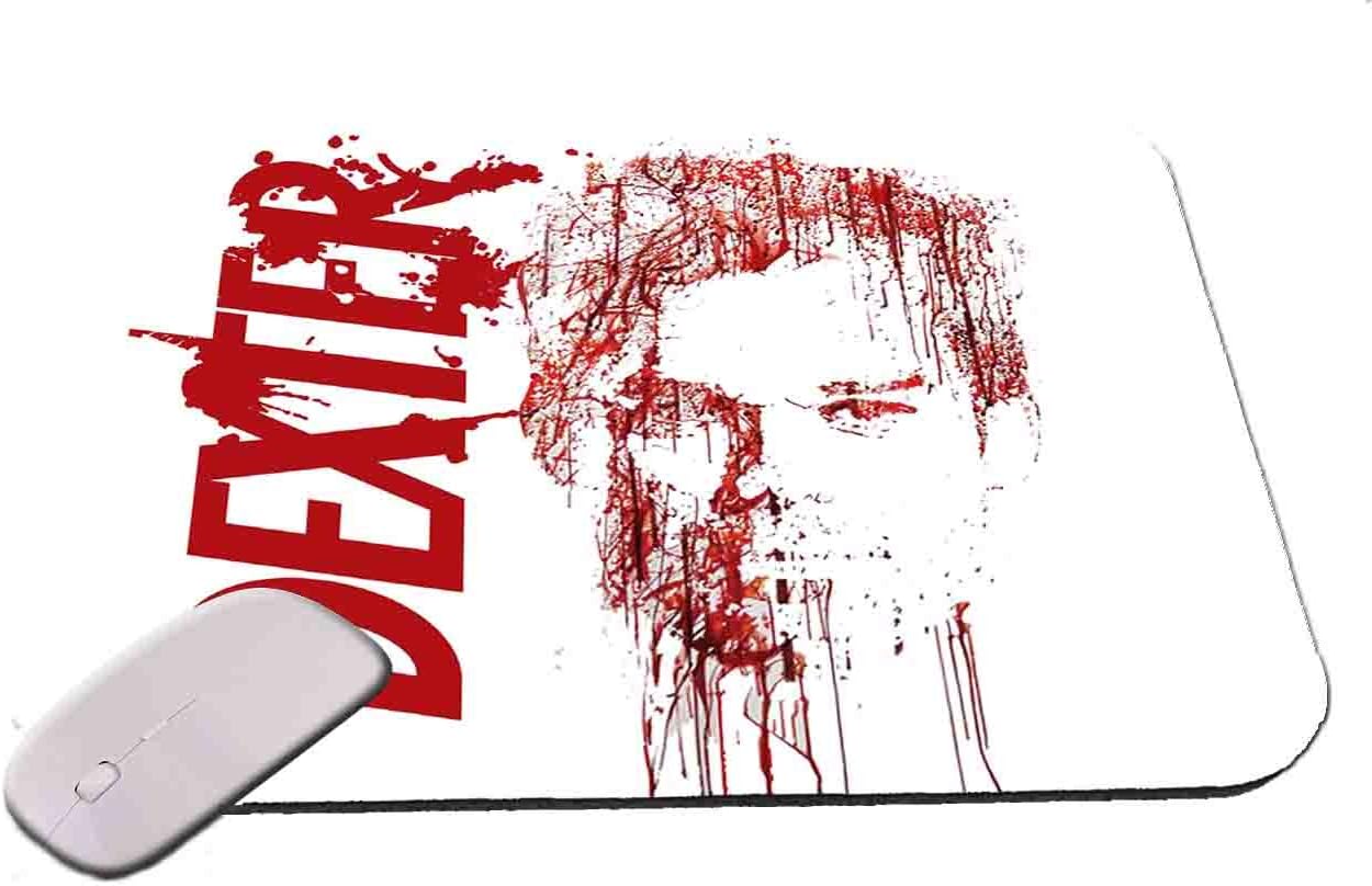 Dexter Morgan Blood Spatter Face and Logo Mouse Pad