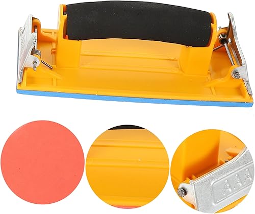 Miniatura 3 de Soporte de papel de lija Herramienta 2 unids Soporte de papel de lija Mango de plástico sólido Diseño ergonómico para almohadillas de lijado Mano