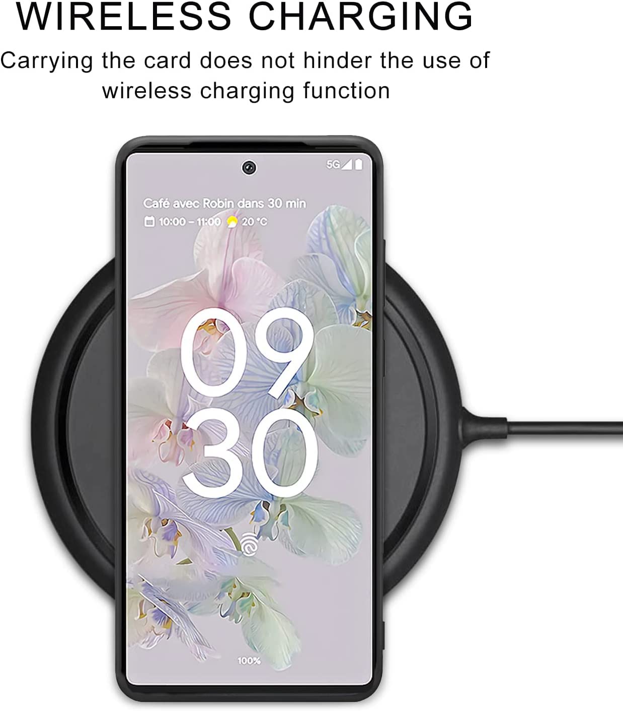 Kowauri Custodia a portafoglio per Google Pixel 7, in pelle PU con