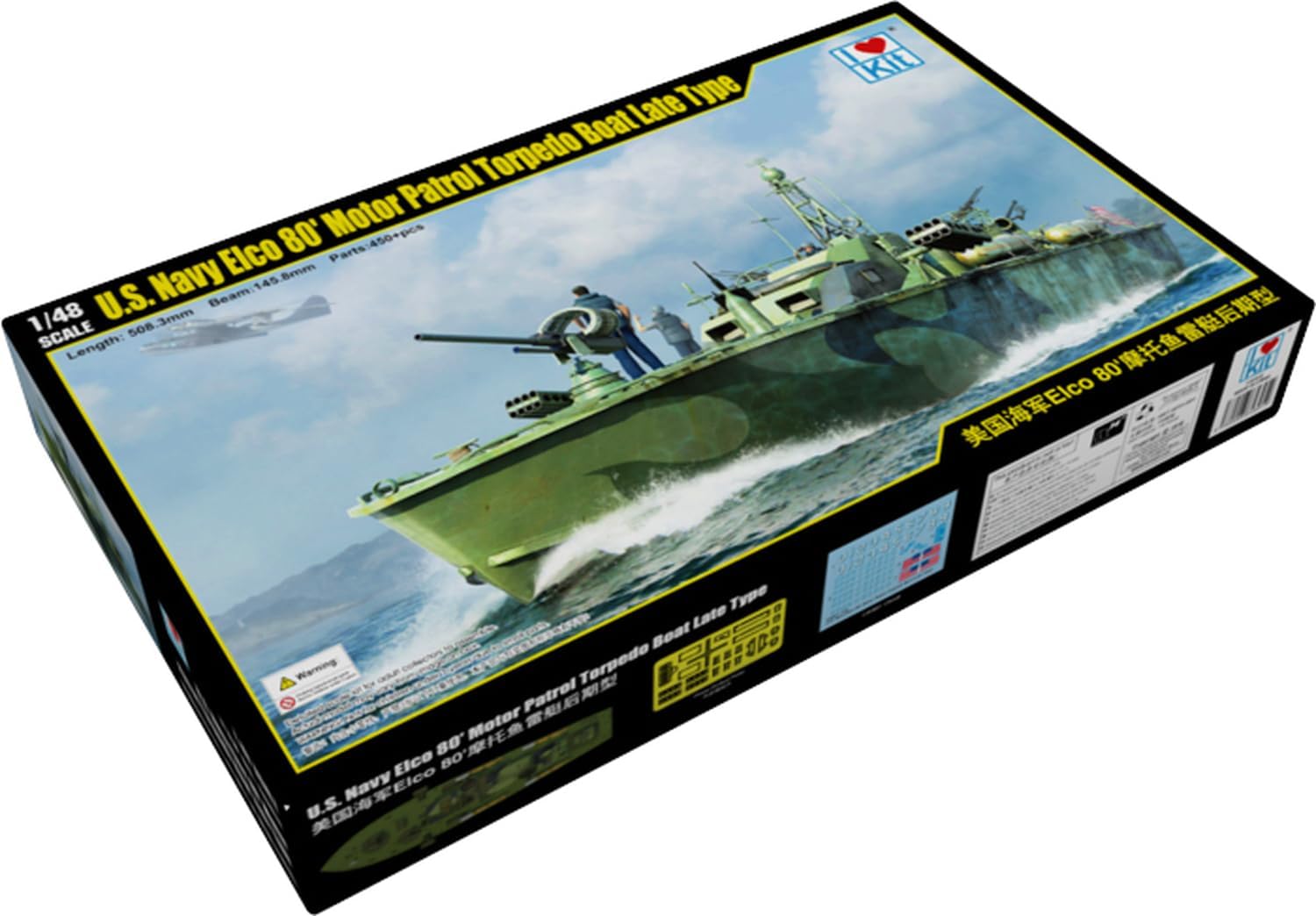 I LOVE KIT Elco 80 Motor Patrol Torpedo Boat Late Type - 1:48e