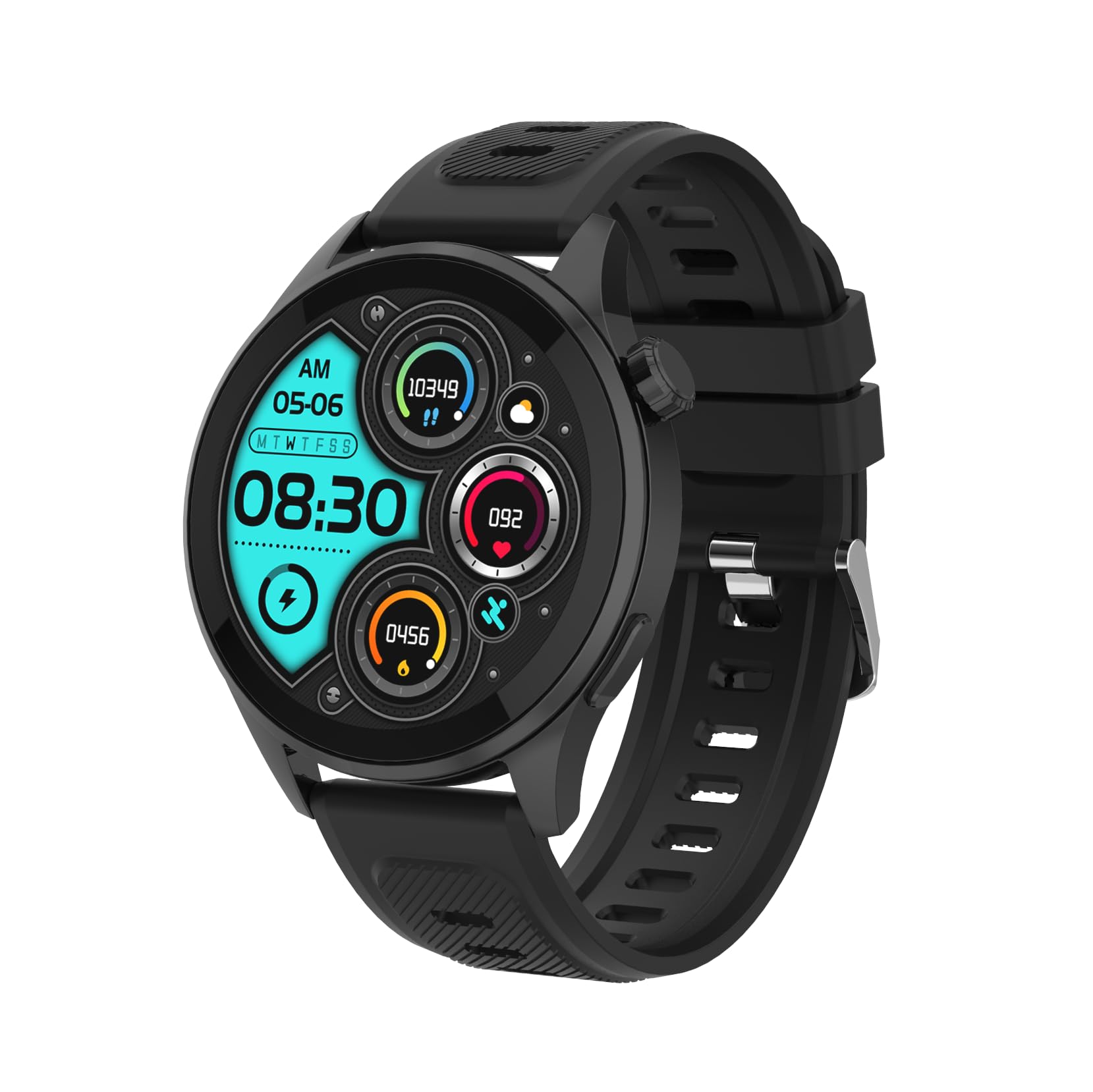 DCU TECNOLOGIC Smartwatch con GPS Integrado y Llamadas Bluetooth – Pantalla AMOLED 1,43'' | Música sin teléfono | Asistente de Voz | Más de 130 Modos Deportivos | Compatible Android/iOS