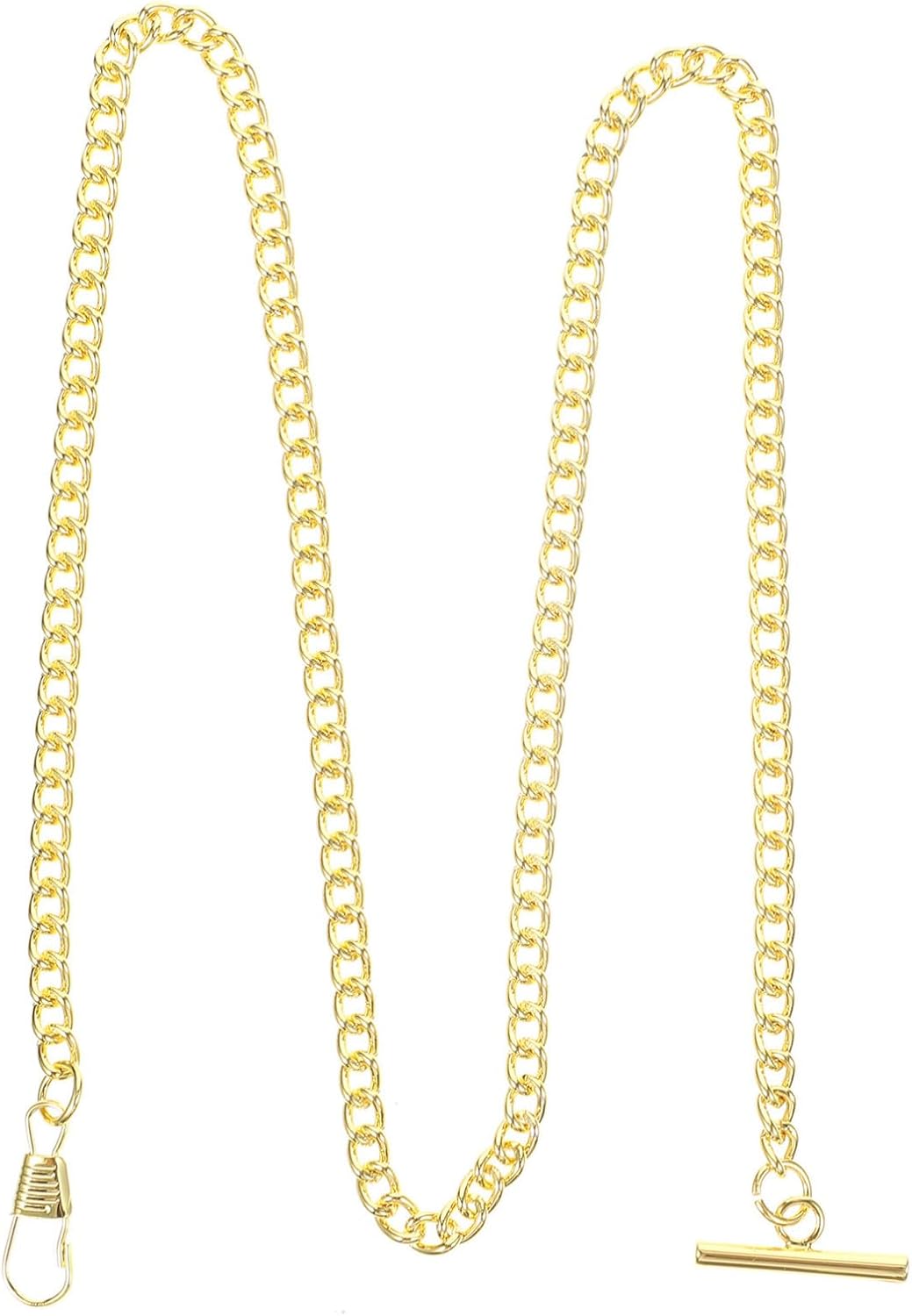 Creative Golden Pocket Watch Chain Made of Sturdy Stainless Steel, Stylish and Portable Hanging Chain for DIY Clothing Decoration and Everyday Use