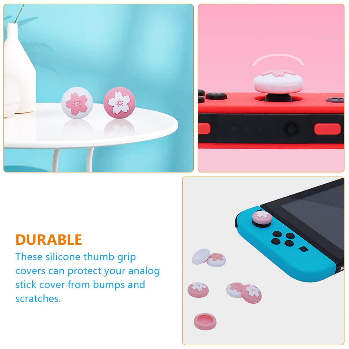 ULTECHNOVO 100stücke Teiliges Joystick Grip Cover Für Switch Schutzkappen Für Daumensticks Kompatibel Mit Switch Pro Controller Und Oled Weiche Kappen Für Optimalen Schutz Und Komfort