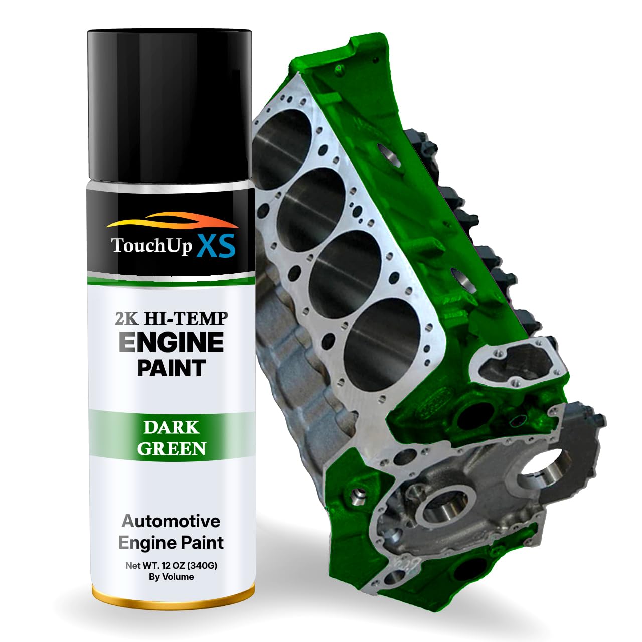 Amazon.com: TouchupXS-Engine Paint 2K Dark Green -Aerosol : Automotive