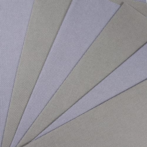 Image of KCS 4 /6 pc of 12 inch x 18 inch(30cmx45cm) 18CT Counted Cotton Aida Cloth Cross Stitch Fabric (6 pc,Light Steel Grey+Medium Grey)