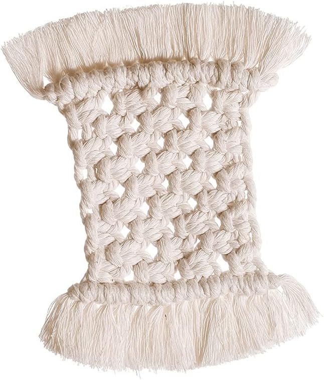 98578 クリエイティブキャンディタイプ手織りカラフルタッセルコースターランチョンマットコットンコード断熱パッド