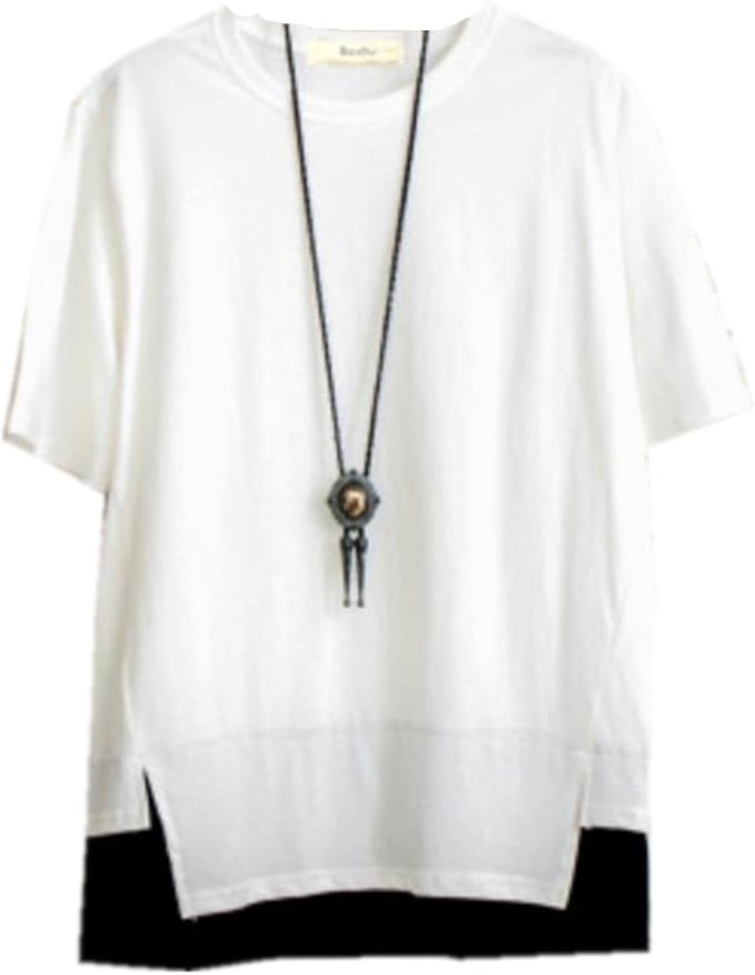 Amazon Ininuk メンズ Tシャツ 半袖 カットソー メンズ おしゃれ 薄手 涼しい カジュアル ハット袖 ゆったり かっこいいtシャツ 夏 ストレッチ ストリート ファション シャツ デザイン メンズ Tシャツ カットソー 通販