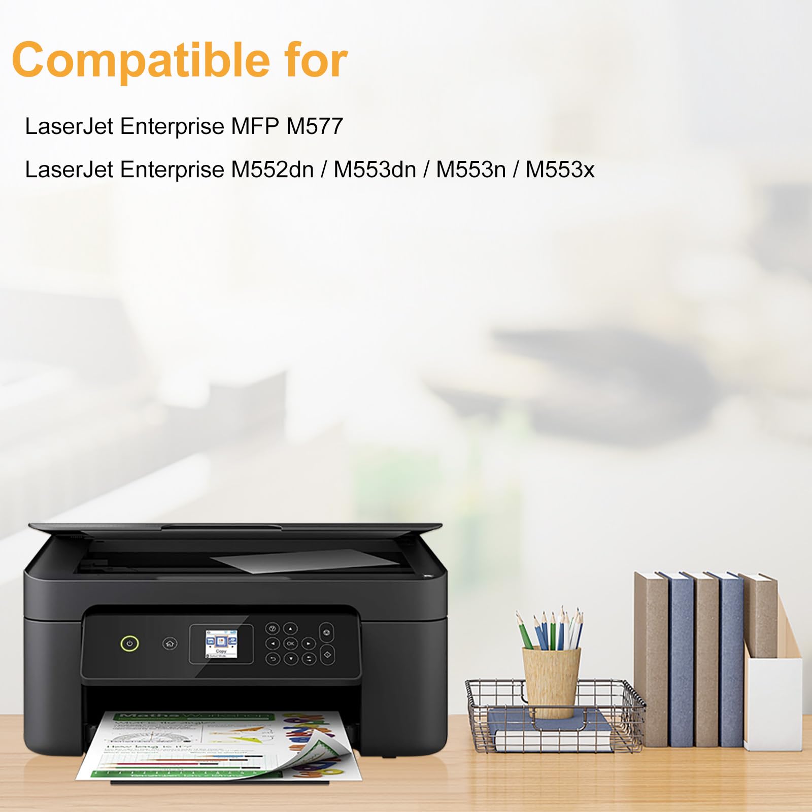 LeciRoba 508X per HP 508X CF360X CF361X CF363X CF362X 508A CF360A CF361A CF363A CF362A Toner per stampanti HP LaserJet Enterprise M552dn M553n M553x LaserJet Enterprise MFP M577 Confezione da 4 pezzi