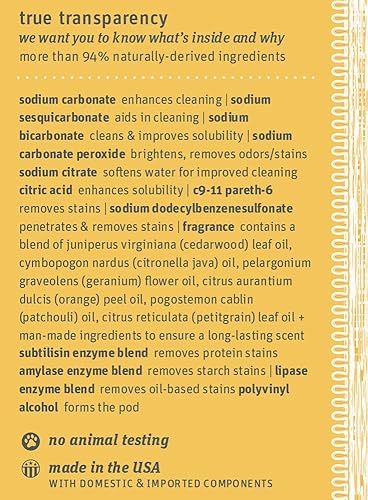 Miniatura 3 de Grab Green Cápsulas de detergente para ropa de bebé recién nacido 60 unidades aroma calmante a manzanilla a base de plantas y minerales formuladas