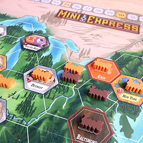 Mini Express juego de mesa estratégico para 1-5 jugadores miniatura 5